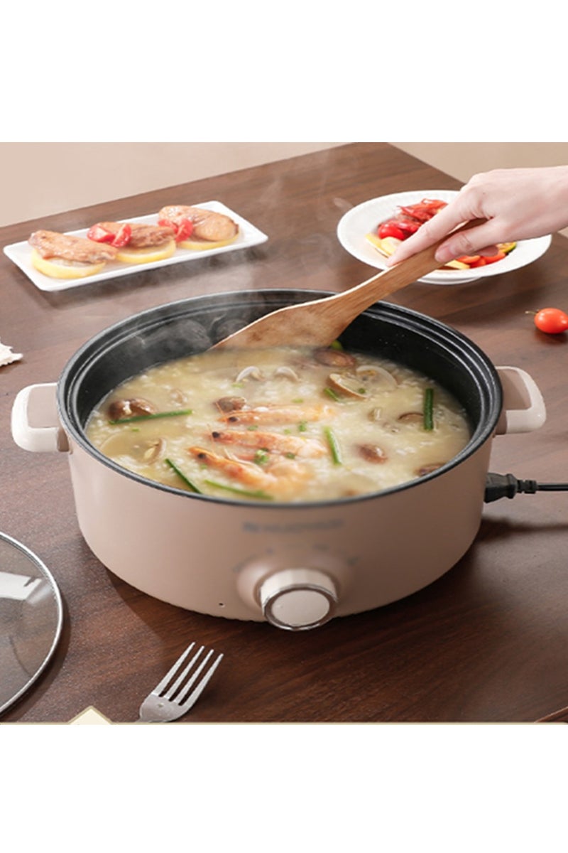 Arabest Household electric cooking pot for 1-2 people, multifunctional electric frying pan, electric hot pot, large capacity electric steaming and cooking integrated pot, with three adjustable levels - Image 4