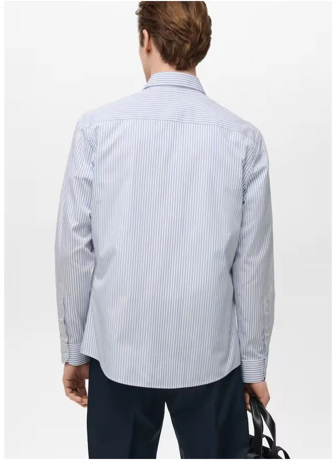 Mango Man Stripe Regular Fit Shirt