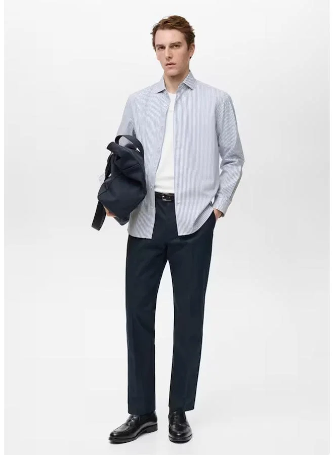 Mango Man Stripe Regular Fit Shirt