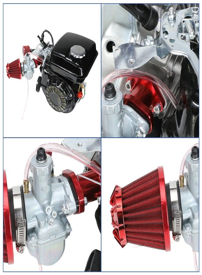 YOXUFA طقم مشعب سحب المكربن YOXUFA VM22 Mikuni لمحرك Predator 212cc غير Hemi، ومحرك Coleman CT200U CT200U-EX GX160 GX200 196cc بقوة 6.5 حصان، ومحرك Baja Warrior MB200 للدراجات الصغيرة وعربات الكارتينج. قطع غيار عالية الأداء - Image 2