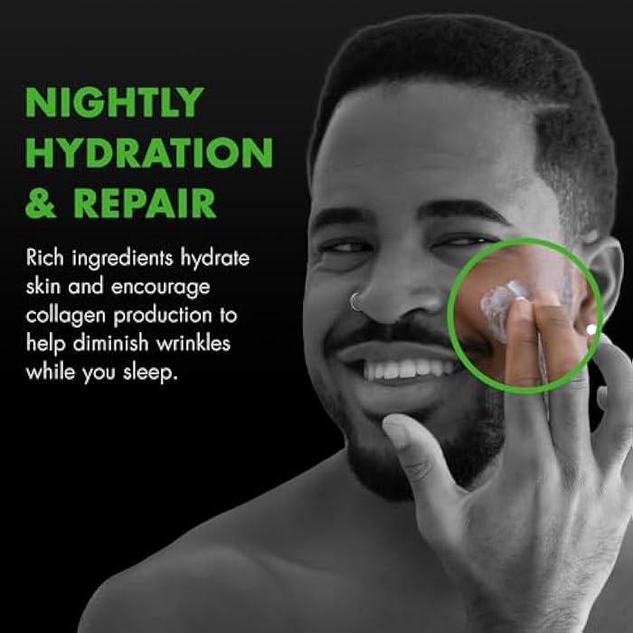 Tiege Hanley Face Moisturizer for Men, Nighttime Facial Moisturizer With Collagen, Hyaluronic Acid, and Peptides, Hydrating Overnight Face Cream, Gentle on Sensitive Skin, Men’s Skin Care, 2.5 FL Oz - Image 3