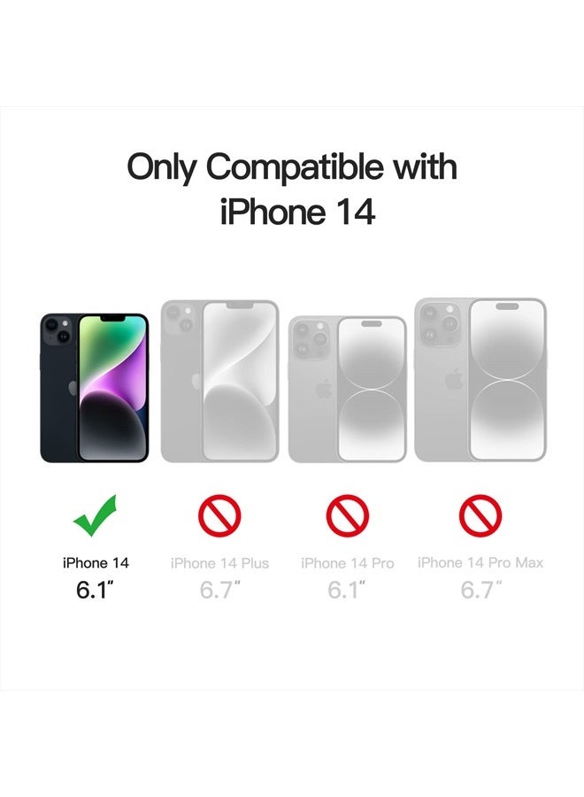 Jetech Magnetic Case for iPhone 14 6.1-Inch Compatible with MagSafe, Translucent Matte Back Slim Shockproof Phone Cover (Dark Green) - Image 2