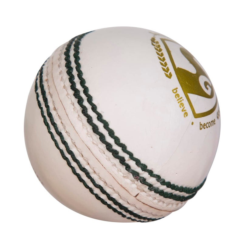 SG Shield 30 White Cricket Leather Ball - Image 2
