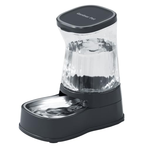 Gardner Pet Automatic Dog Water Dispenser Gravity Stainless Steel Water Waterer Feeder 100 BPAFree Large Capacity Water Feeding Bowls for Medium LargeSized DogsCats Other Pets 21 Gallons - Image 1