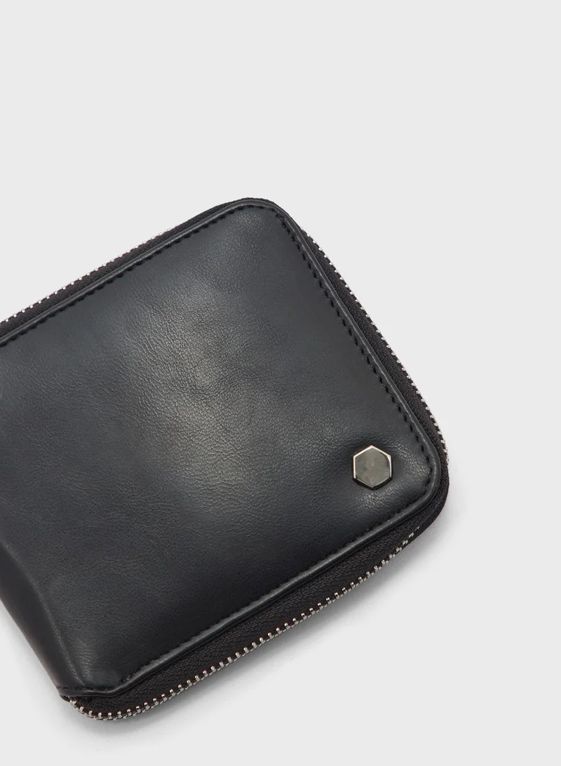 Seventy Five Men's Zipper Secure Wallet