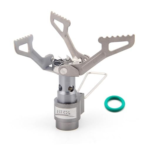 BRS موقد BRS 3000T موقد تيتانيوم خفيف الوزن للغاية موقد تخييم محمول يعمل بالغاز فقط 26 جرام مع حلقة O إضافية (موقد BRS-3000T) - Image 1