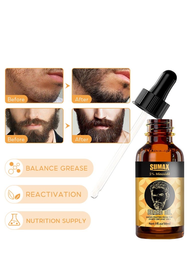 سوماكس زيت نمو اللحية ، مع 5٪ مينوكسيديل 30 مل - Image 3