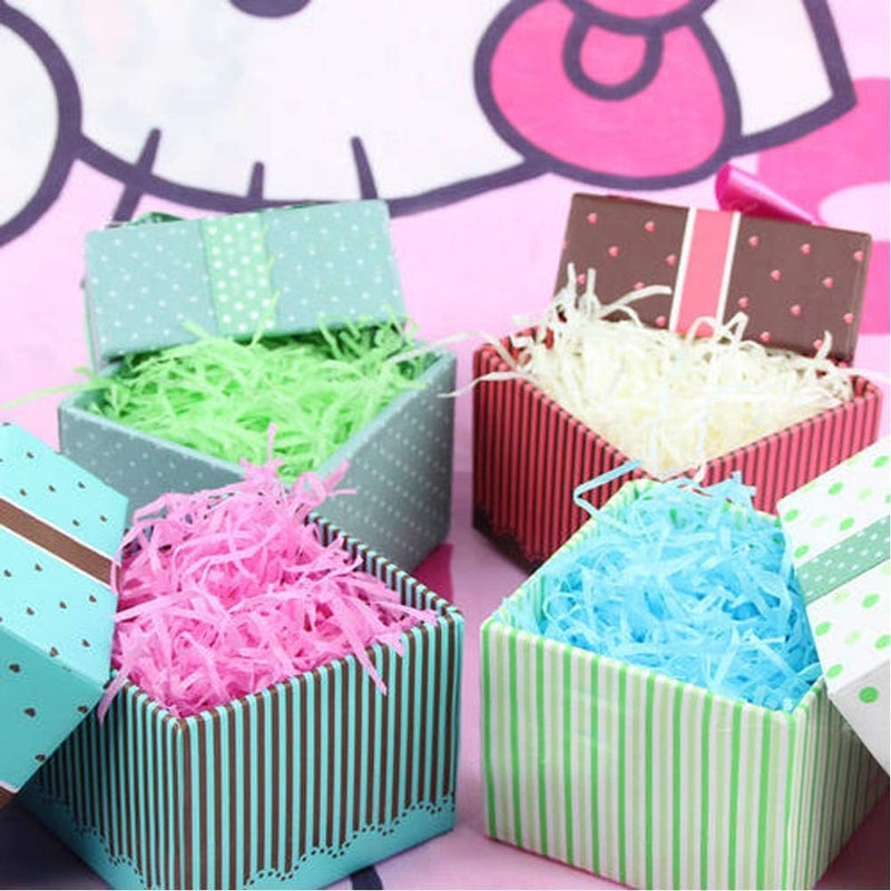 Twdrer 20Pack 14oz/400g Multicolored Raffia Ribbon Paper Crinkle Cut Paper Shred Filler for Tissue Paper Gift Wrapping, Craft DIY, Basket Packaging Filling, Easter Decoration, Birthday, Wedding - Image 4
