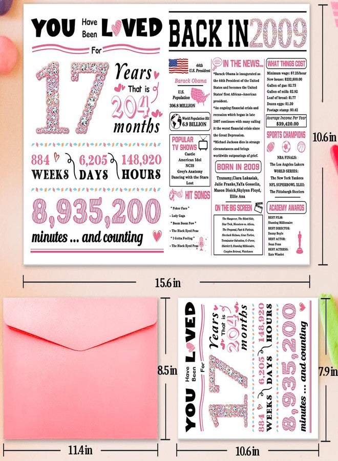 ATTLVV 17th Birthday Card,Happy 17th Birthday Decorations for Girls,Funny 17th Birthday Gifts for Her,Sweet 17 Year Old Birthday Gift for Daughter,17th Birthday Gift Ideas - Image 2