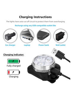 Y&D Bike Lights Front and Back Rechargeable Bicycle Safety Commuting Road Cycling LED Headlight Taillight  - Image 3