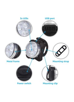 Y&D Bike Lights Front and Back Rechargeable Bicycle Safety Commuting Road Cycling LED Headlight Taillight  - Image 4