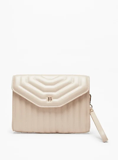 Flora Bella By Shoexpress Women's Quilted Clutch with Wrist Loop