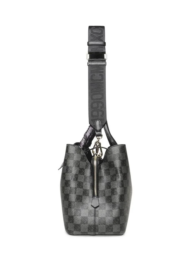 ستيف مادن Bmisha-L Black & Gold Women's Satchel Bag