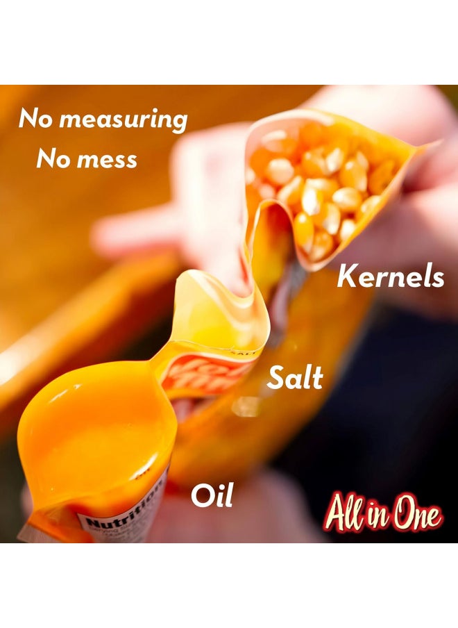 JOLLY TIME All in One Popcorn Kit, Portion Packets with Kernels, Oil and Salt for Movie Theater or Air Popper Machines (24 pack, 6oz Kettle)