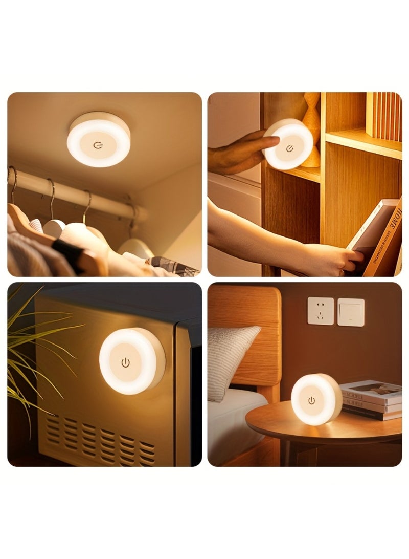 سِيمِير مصباح ليلي LED قابل للتعديل، مصباح LED بجانب السرير، 3 أوضاع للألوان (أبيض، دافئ، بارد)، يتم التحكم فيه باللمس، حامل حائطي مغناطيسي للاستخدام الداخلي (غرفة نوم الأطفال، الممر، المطبخ، غرفة النوم، خزانة الأحذية)، بطارية ليثيوم قابلة لإعادة الشحن، إضاءة داخلية | مصباح حائطي عصري | سطوع قابل للتعديل، مصباح ليلي - Image 5