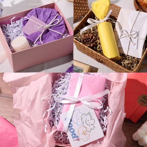 Shindel 120 Sheets Tissue Paper, 20x14 Inch Gift Wrapping Paper Bulk for DIY Crafts Gift Box Wrapping 20 Colors - Image 3