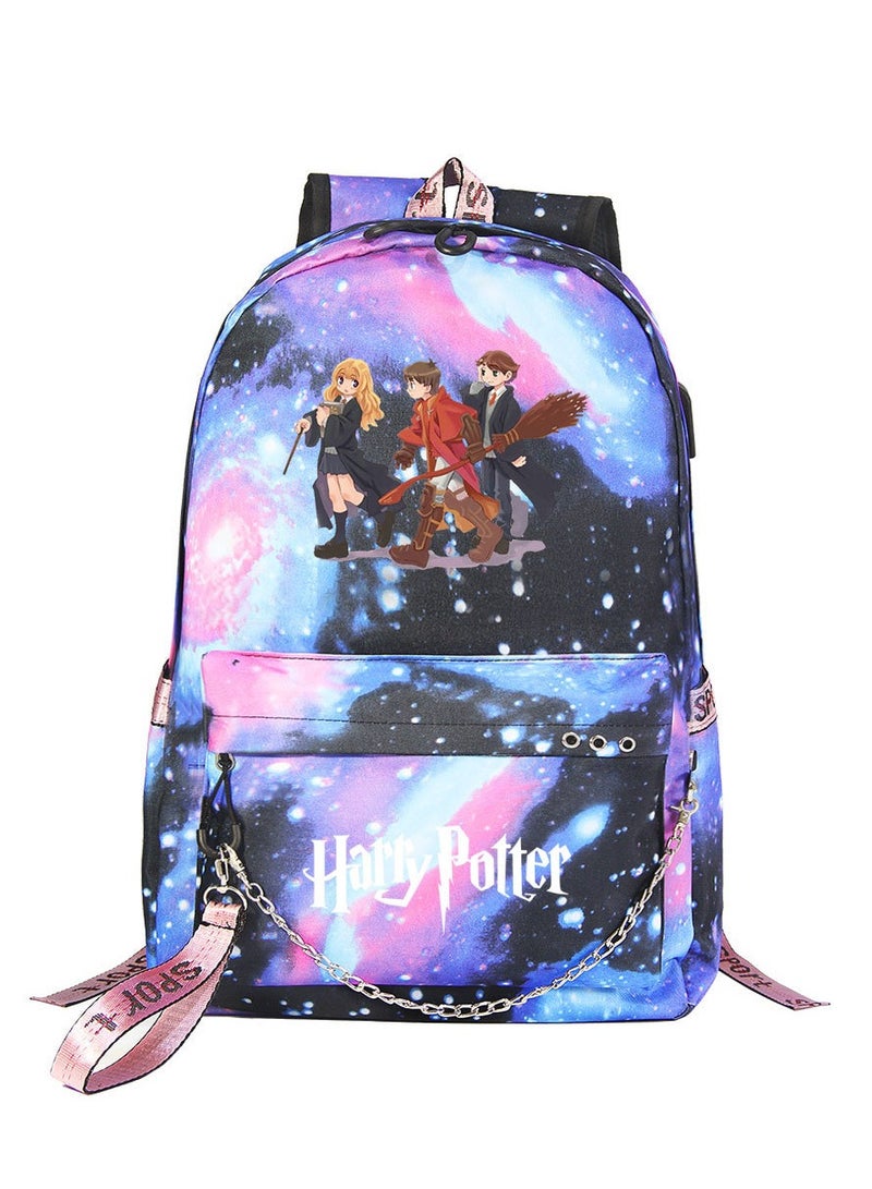 Harry Potter Cartoon Printed Backpack