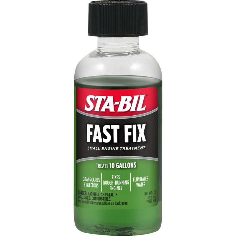 STABIL Fast Fix Small Engine Treatment Cleans Carburetors Injectors Fixes Rough Running Engines Eliminates Water Carb Cleaner Fuel Injector Cleaner Treats Up to 10 Gallons 4oz