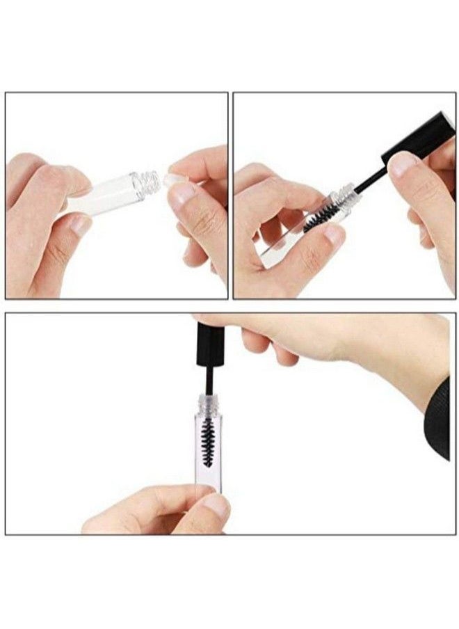 Vinayakart - 5 Pcs 7Ml Reusable Refillable Clear Empty Tube Bottle Mascara Container With Inner Plug And Mascara Brushes Avoid Leaking For Diy Eyelash Growth Treatment (7Ml) - Image 1
