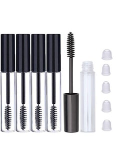 Vinayakart 5 Pcs 7Ml Reusable Refillable Clear Empty Tube Bottle Mascara Container With Inner Plug And Mascara Brushes Avoid Leaking For Diy Eyelash Growth Treatment (7Ml)  - Image 2