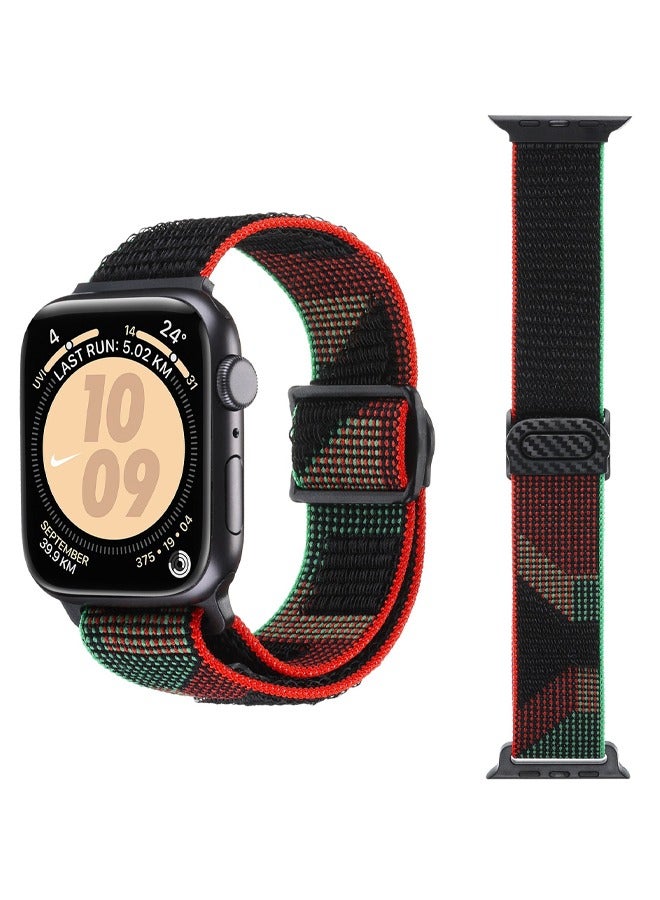 مناسبة لساعة Apple Series 9 GPS 45 مم/ساعة Series 9 GPS+ 45 مم شريط بديل قابل للتعديل حزام رياضي مرن قابل للتمدد - Image 1