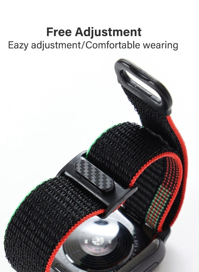 مناسبة لساعة Apple Series 9 GPS 45 مم/ساعة Series 9 GPS+ 45 مم شريط بديل قابل للتعديل حزام رياضي مرن قابل للتمدد - Image 4