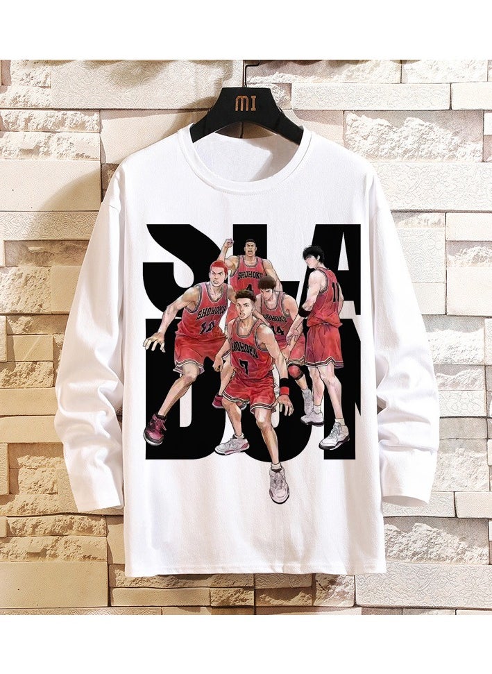 KUYING New Slam Dunk Master Loose Casual Long Sleeve Bottom Shirt  - Image 1