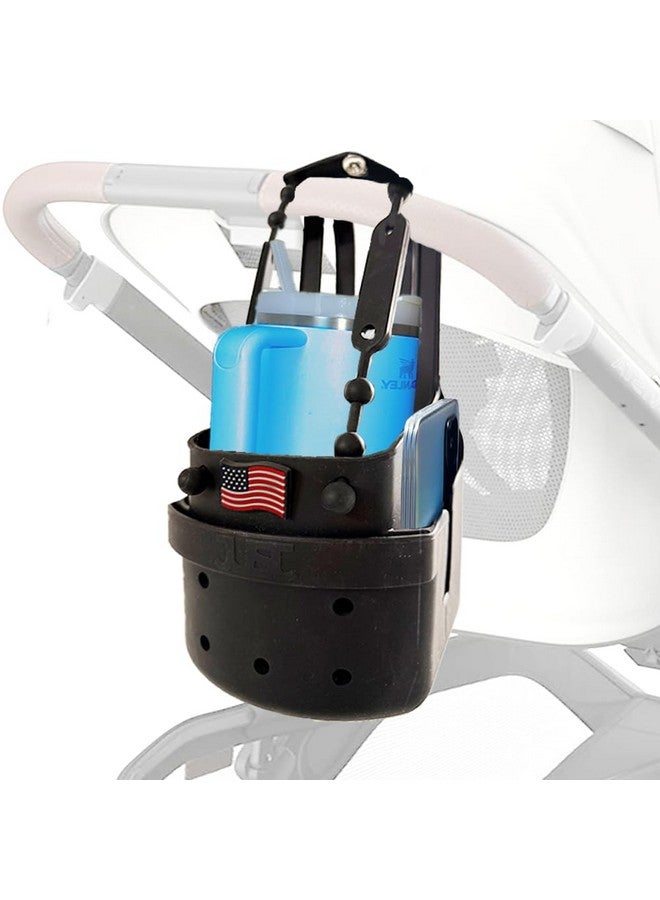 COFFEEKEEPERS Drink Keeper Universal XL Drink Cup Holder | Extra Large with Phone Side Pockets | Perfect for Beach or Lounge Chair | Stroller Cup Phone Holder | Hold Accessories for Boat, Kitchen, Office, or Car - Image 1