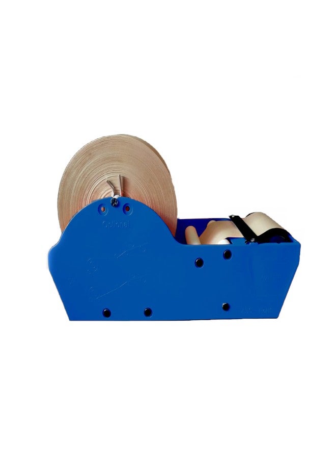 Ecosattva Store Water Activated Desktop Gummed Tape Dispenser Blue for Plain & Reinforced Eco-Friendly Brown Kraft Gummed Paper Tape Ideal for Packaging Shipping Carton Box Sealing & Office Supplies - Image 1
