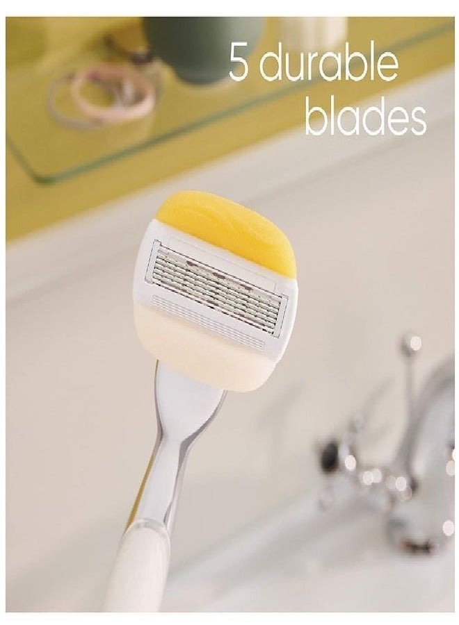 Gillette Venus Comfort Glide Coconut Razor Blade With Olay For Women 4 Pieces - Image 2