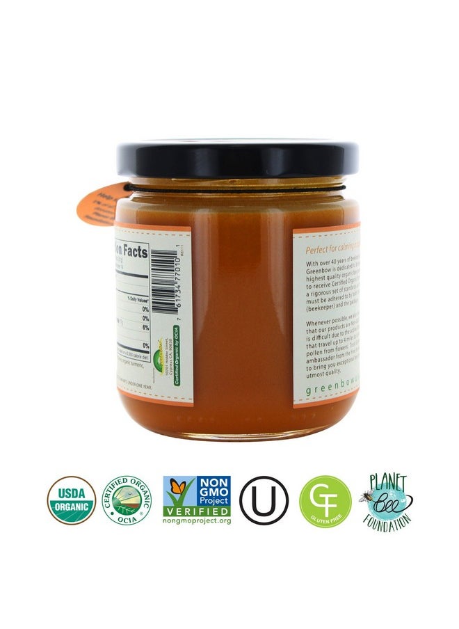 greenbow - GREENBOW Organic Honey with Turmeric - 100% USDA Certified Organic, Non-GMO, Gluten Free Organic Turmeric Honey - Whole Food Organic Turmeric Honey - 11oz (311g) - Image 1