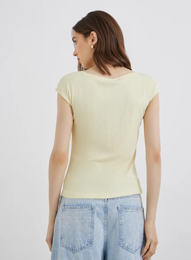 Take Two Take Two Textured Knit Sleeveless Top