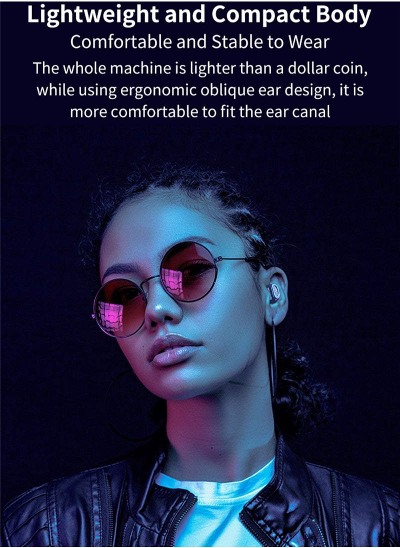 Generic - TWS M1 wireless bluetooth headset touch sports in-ear headset waterproof noise reduction binaural bluetooth 5.1 headset Black wireless earbuds true wireless compatible apple Suitable for Android and o - Image 1