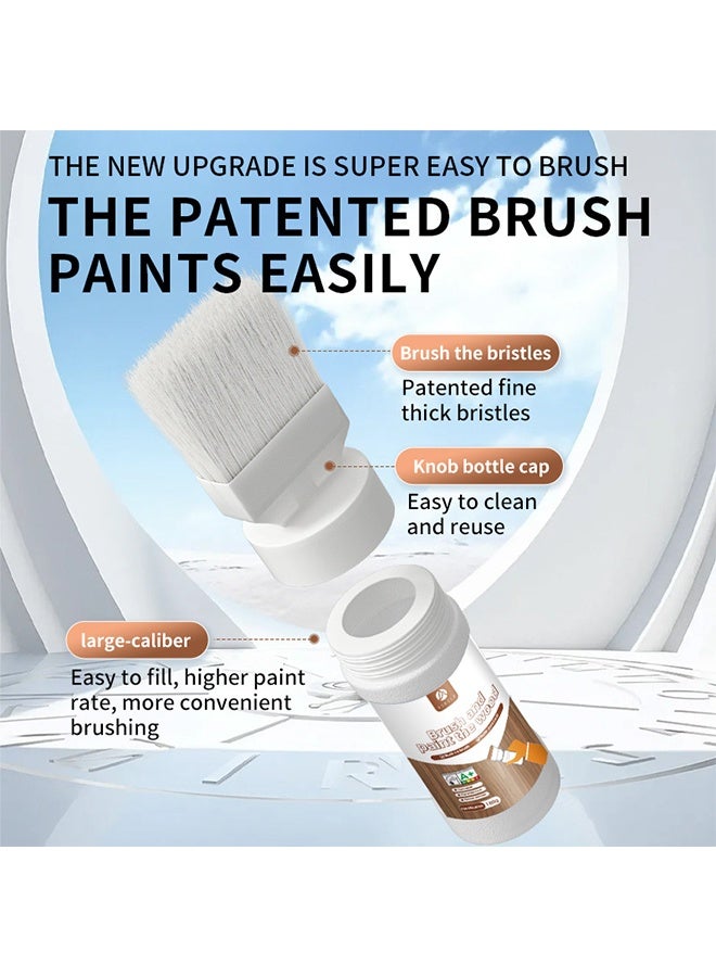 ASHILE Brush and Paint The Wood, Touch Up Paint, Multi Surface Touch Up Paint Pen, Refinishing for Door, Cabinets, Wood, Furniture 180G (White) - Image 4