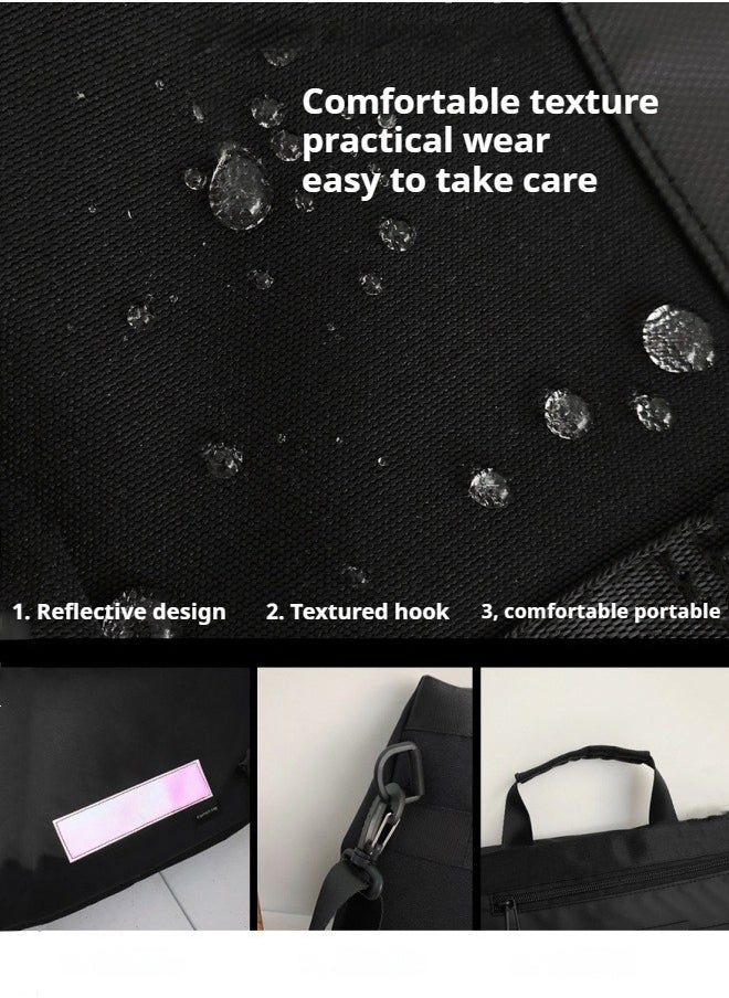 M MIAOYAN - Lightweight Laptop Bag Handheld Messenger Bag Large Capacity One Shoulder Student Trendy Postman Messenger Bag - Image 1