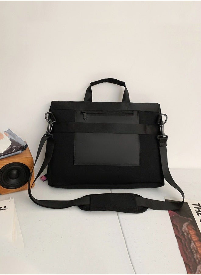 M MIAOYAN - Lightweight Laptop Bag Handheld Messenger Bag Large Capacity One Shoulder Student Trendy Postman Messenger Bag - Image 1