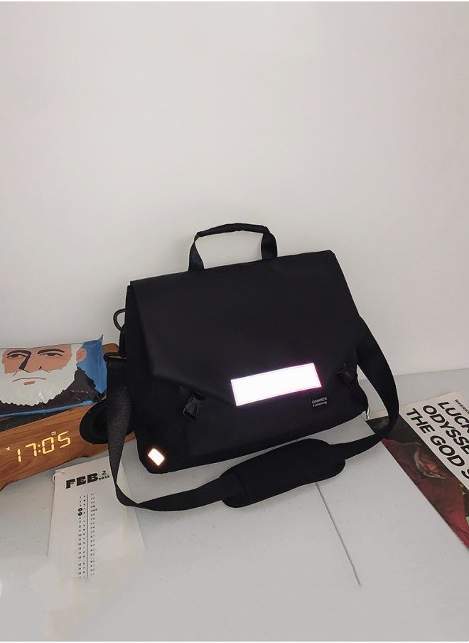 M MIAOYAN - Lightweight Laptop Bag Handheld Messenger Bag Large Capacity One Shoulder Student Trendy Postman Messenger Bag - Image 1