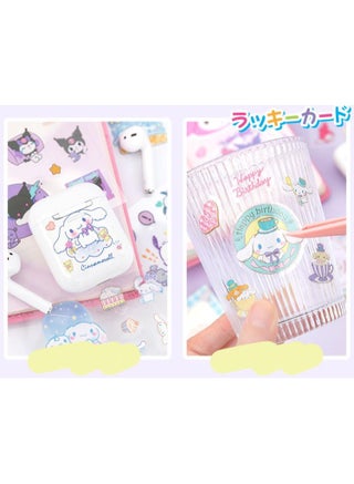 Sanrio 100 Sheets Cute Anime Girl Stickers, Vinyl Cartoon Aesthetic Decorative Sticker Set, Ideal for Scrapbooking, Journaling, Laptops, and Room Decoration - view 5