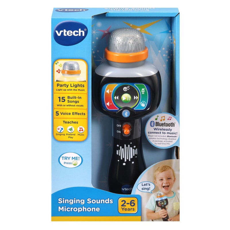 Vtech - SINGING SOUNDS MICROPHONE - Multicolour  | 15 built-in sing-along songs on the Singing Sounds Microphone | Suitable ages 2 + up - Image 1