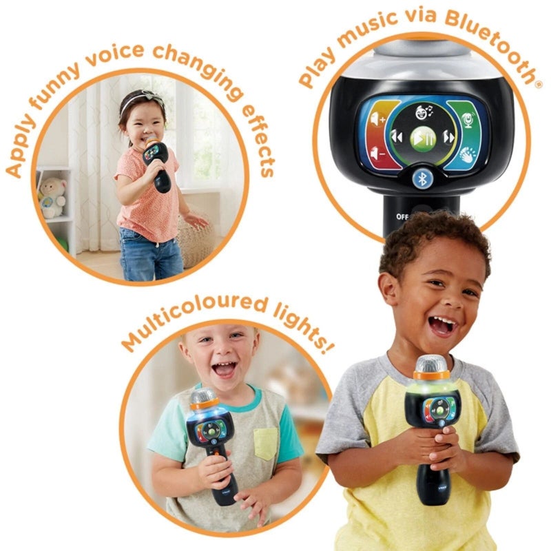 Vtech - SINGING SOUNDS MICROPHONE - Multicolour  | 15 built-in sing-along songs on the Singing Sounds Microphone | Suitable ages 2 + up - Image 4