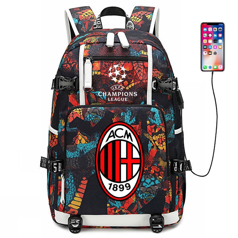 New Fashion Football Team Printed Backpack for Sports and School - Image 1