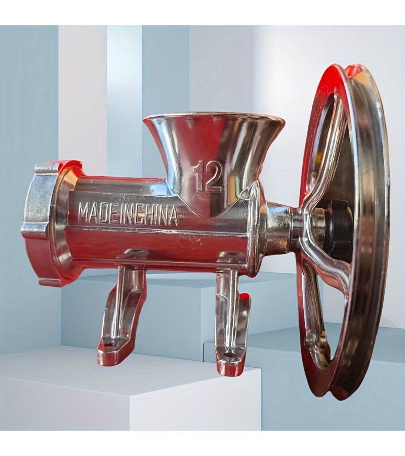 No 12 Flashlight Dual Purpose Meat Grinder Sausage Stuffer And Mincer For Home Use Vegetable Crusher With Wheels - Image 2