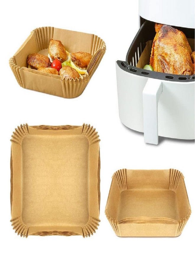 BLAGO Air Fryer Paper Liners Disposable 150PCS Non-Stick Parchment Paper, Food Grade Baking Paper for Baking Roasting Microwave (Square) - Image 1