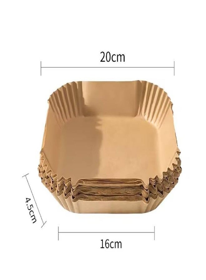 BLAGO Air Fryer Paper Liners Disposable 150PCS Non-Stick Parchment Paper, Food Grade Baking Paper for Baking Roasting Microwave (Square) - Image 2