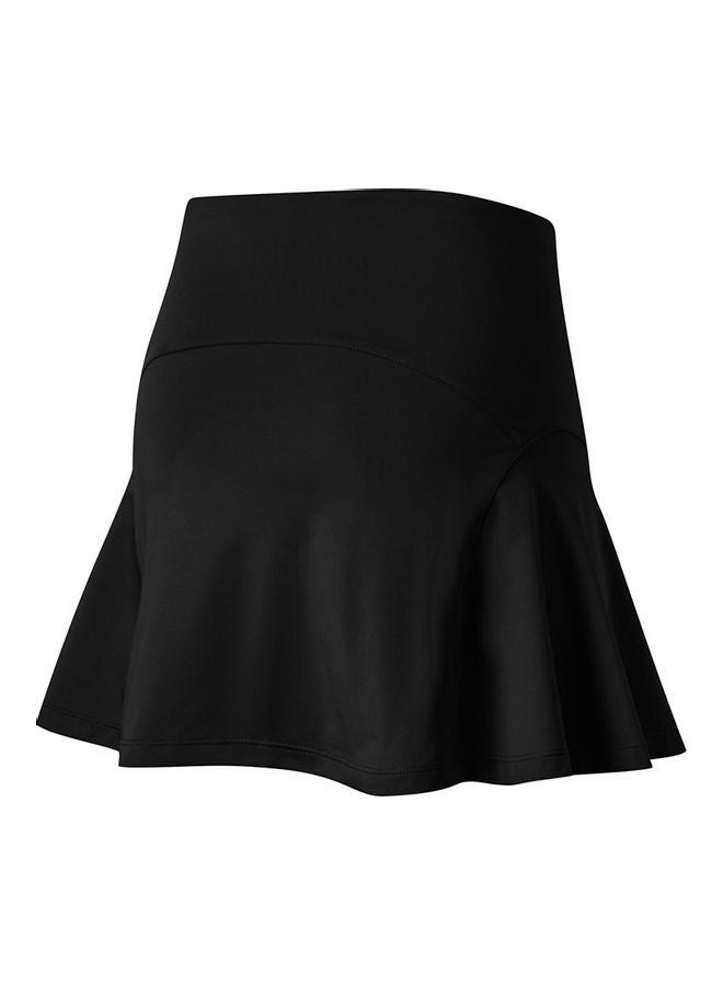 NIBEMINENT Women Sports High Waist Quick Dry Pocket Ruffles Lining Yoga Tennis Running Skirt XL 20 x 5 12cm  - Image 4