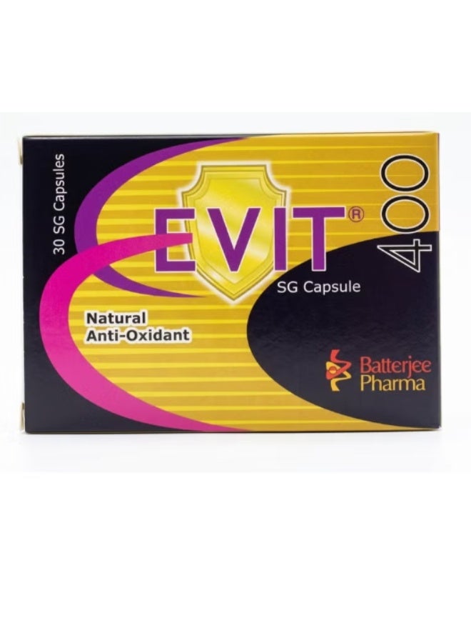 EVIT 400mg  SG Capsule naturan anti-oxidant 30s