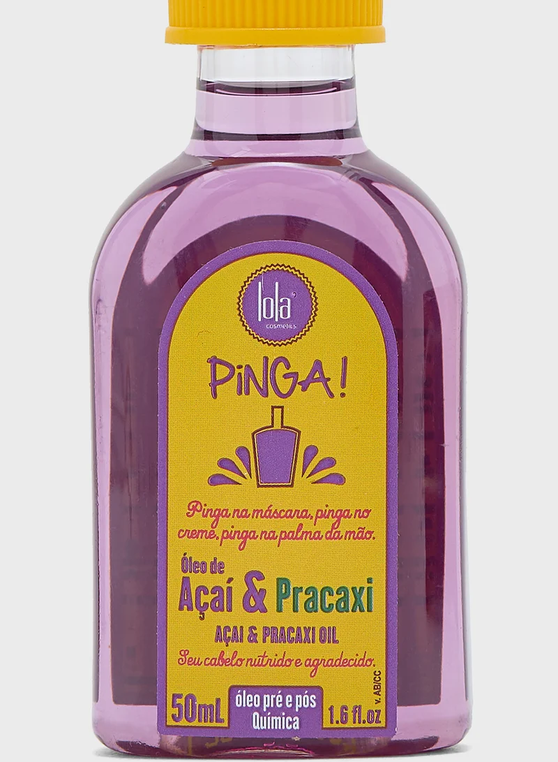 Lola from Rio Pinga Hair Oil For Frizz, Split Ends, Shine, and Thermal Protection - Acai & Pracaxi - 50ml