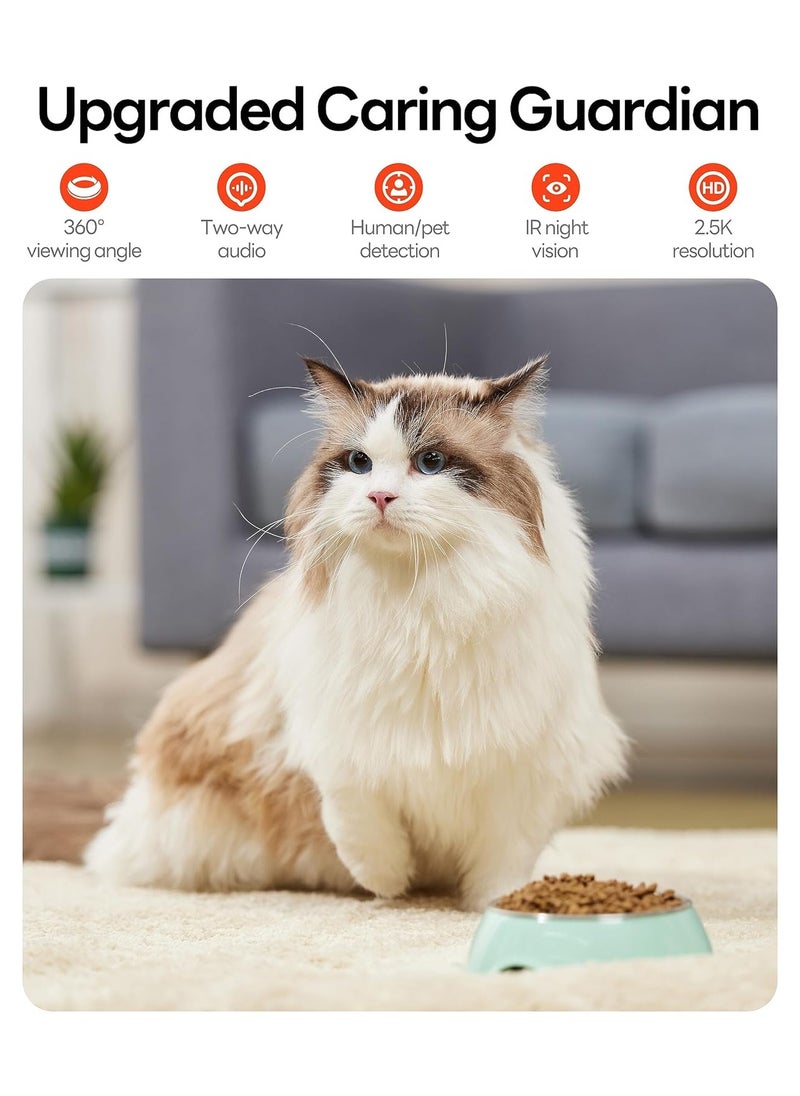 Vlogging/Home Camera 2-in-1 Camera, Indoor/Outdoor, 2.5K Pet Baby Camera with Motion Detection, Supports 2.4G/5G WiFi, Wireless Camera for Travel, Vlogging
