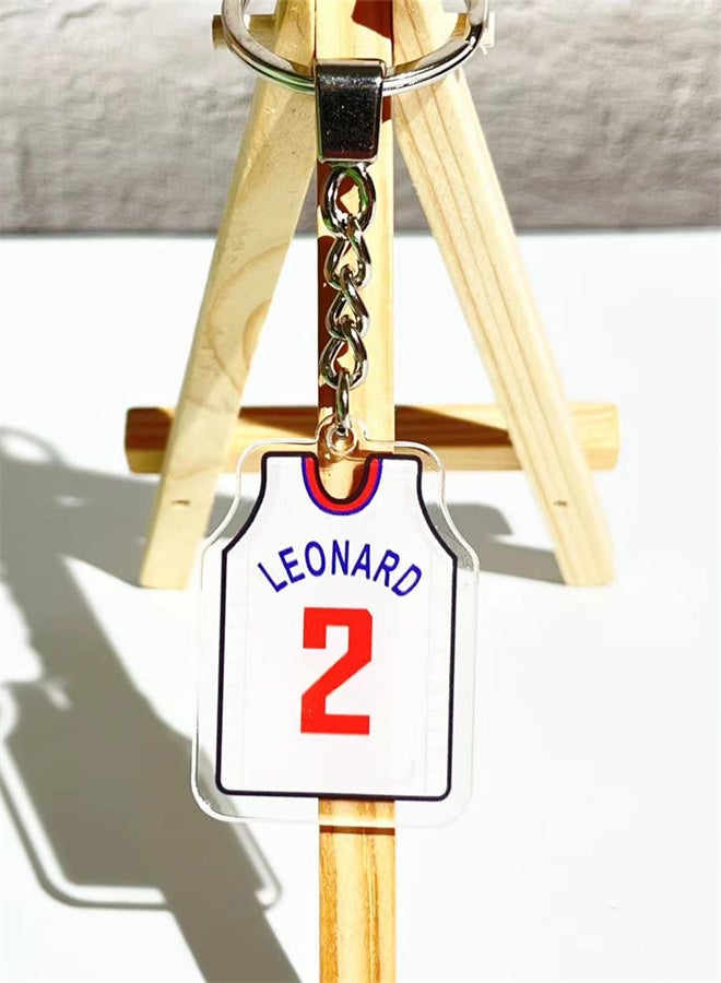 Commemorative Jersey Basketball Star Keychain Men And Women Schoolbag Car Pendant Accessories 