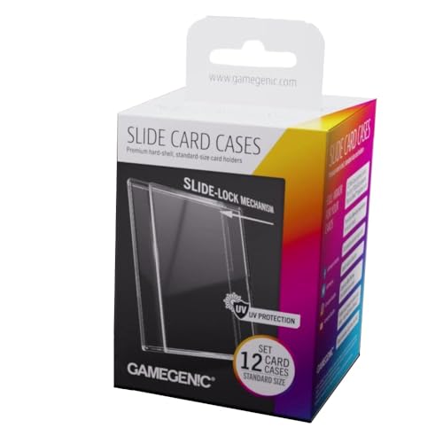Gamegenic Slide Card Cases - Premium Hard-Shell Card Holders with Innovative Slide-Lock Mechanism (12 Pack), Designed for Standard Sized Trading Cards, Great for LCGs and TCGS - Image 4